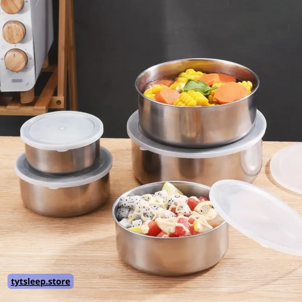 Набір судочків із кришкою